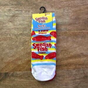 5/$20 NEW 2Pk Adult Swedish Fish Novelty Socks